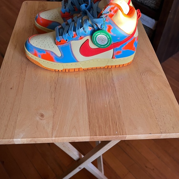 Nike Other - Nike Dunk boys size 5, women’s 6.5 Sneakers in Blue, Orange, and Cream